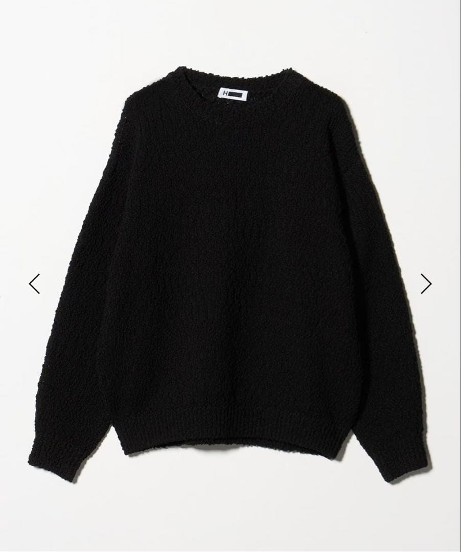 25AW H BEAUTY&YOUTH バンプコットン ワイド クロップド クル