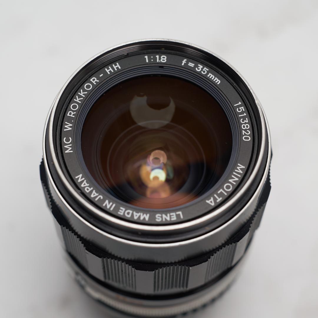 MINOLTAW MC W ROKKOR HH 35mm F1.8 ミノルタ