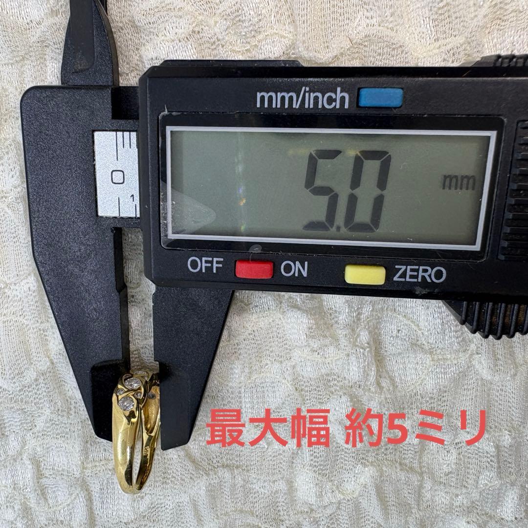 新品仕上げ♪ダイヤモンドリング 0.5ct K18 YG #10