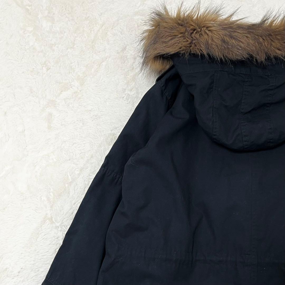 【にや】ネイバーフッド✨️10周年記念　モッズコート　ファー　取り外しフード