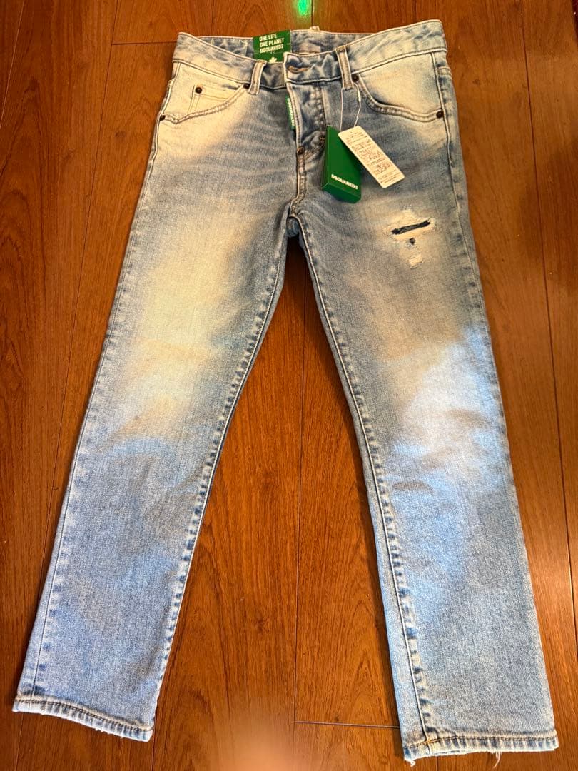 値下げ新品未使用タグ付きDSQUARED2 ライトブルー スリムフィットデニム