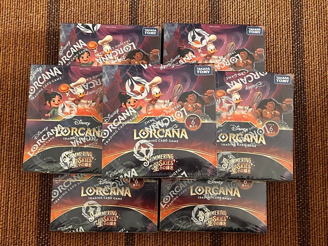 新品 未開封 シュリンク付き ディズニー ロルカナ 星々の輝き 7box