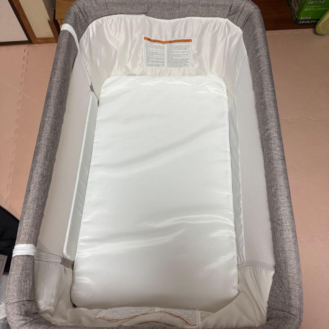 17日までの価格！　ベビーベッド 添い寝 折りたたみ ハイローベッド 調節可能