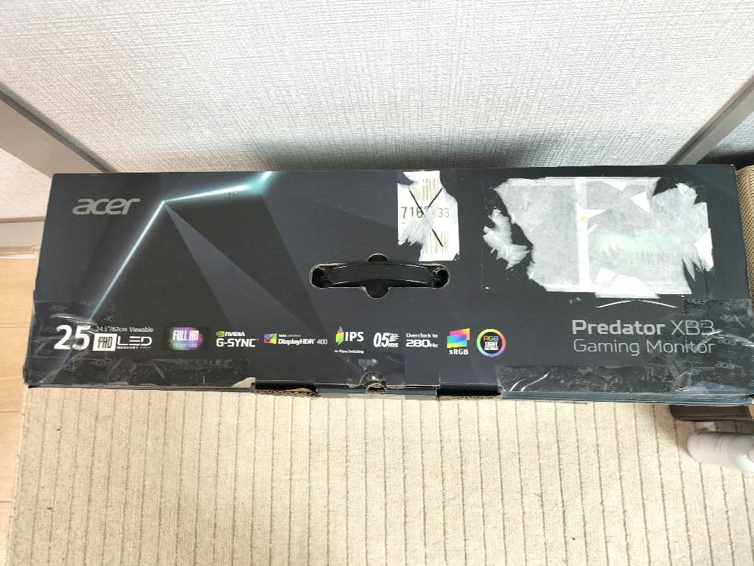 ディスプレイ・モニター本体 Acer Predator XB3 XB253QGWbmiiprzx 24.5