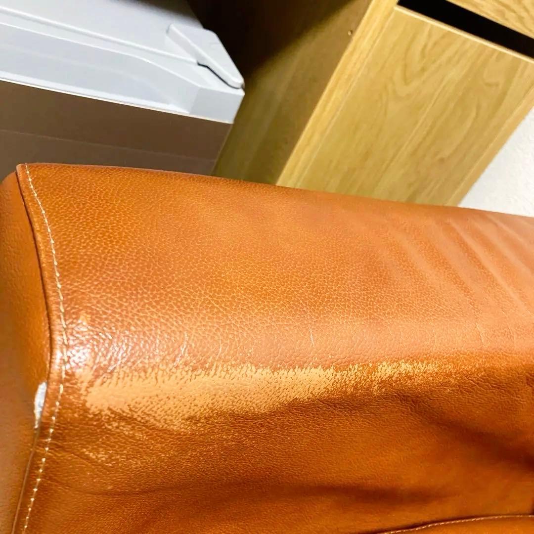 本革ブラウン3人掛けレザーソファ ニトリ