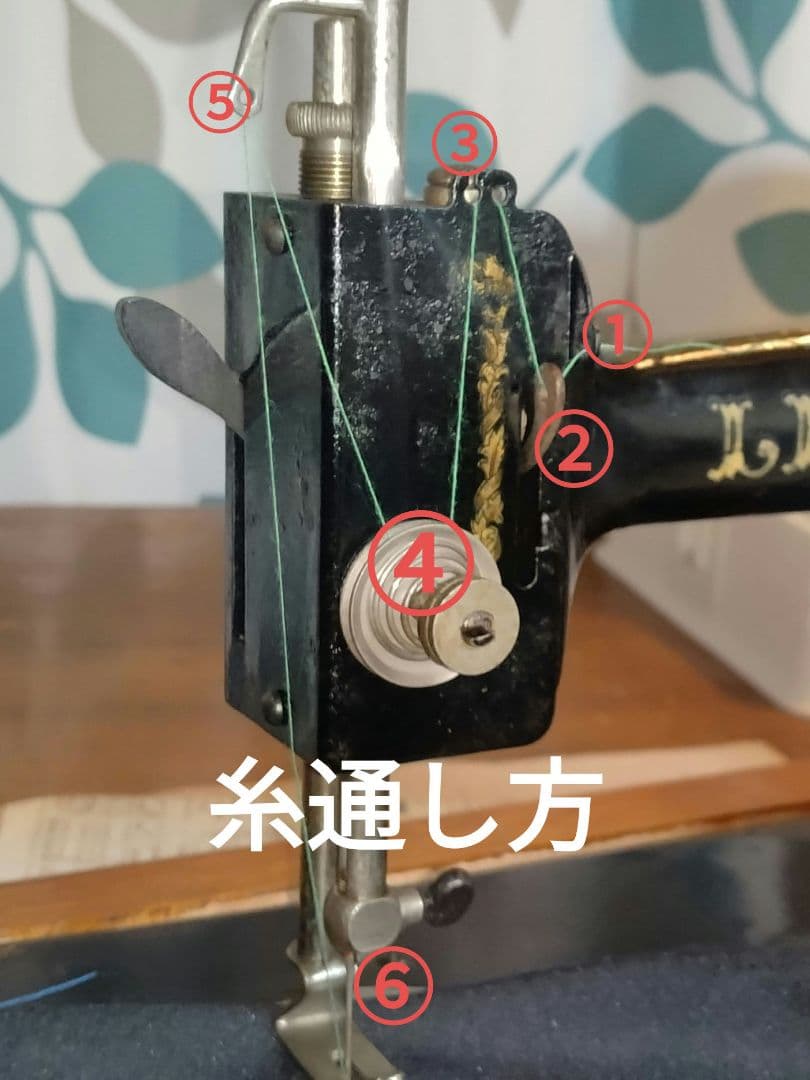 アンティーク 激レア 稀少 LEAD 手回し ミシン　動作品