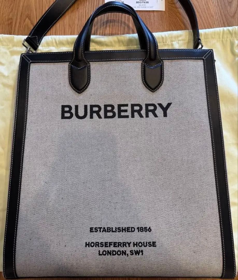 【澤部優】BURBERRY トートバッグ キャンバス
