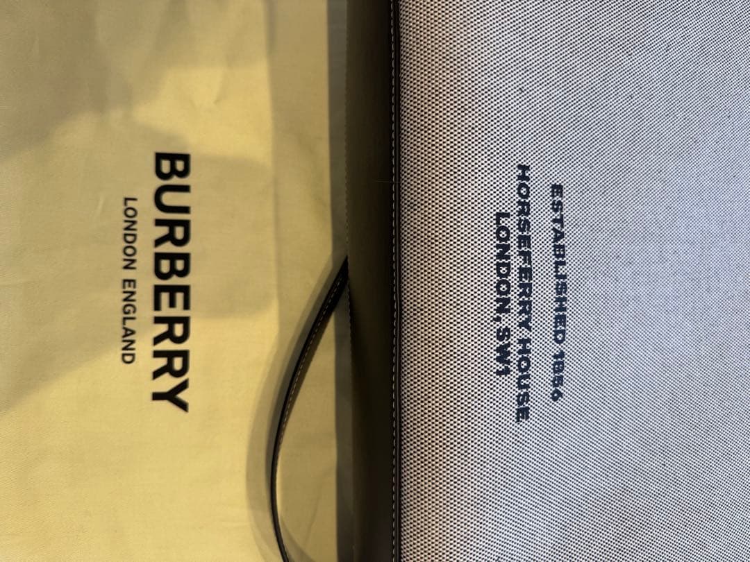 【澤部優】BURBERRY トートバッグ キャンバス