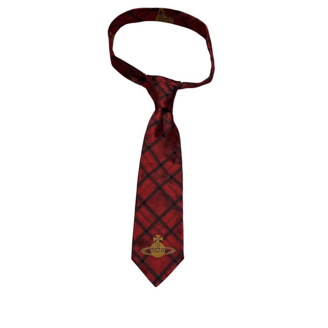 Vivienne Westwood ビックオーブ タータンチェック　ネクタイ
