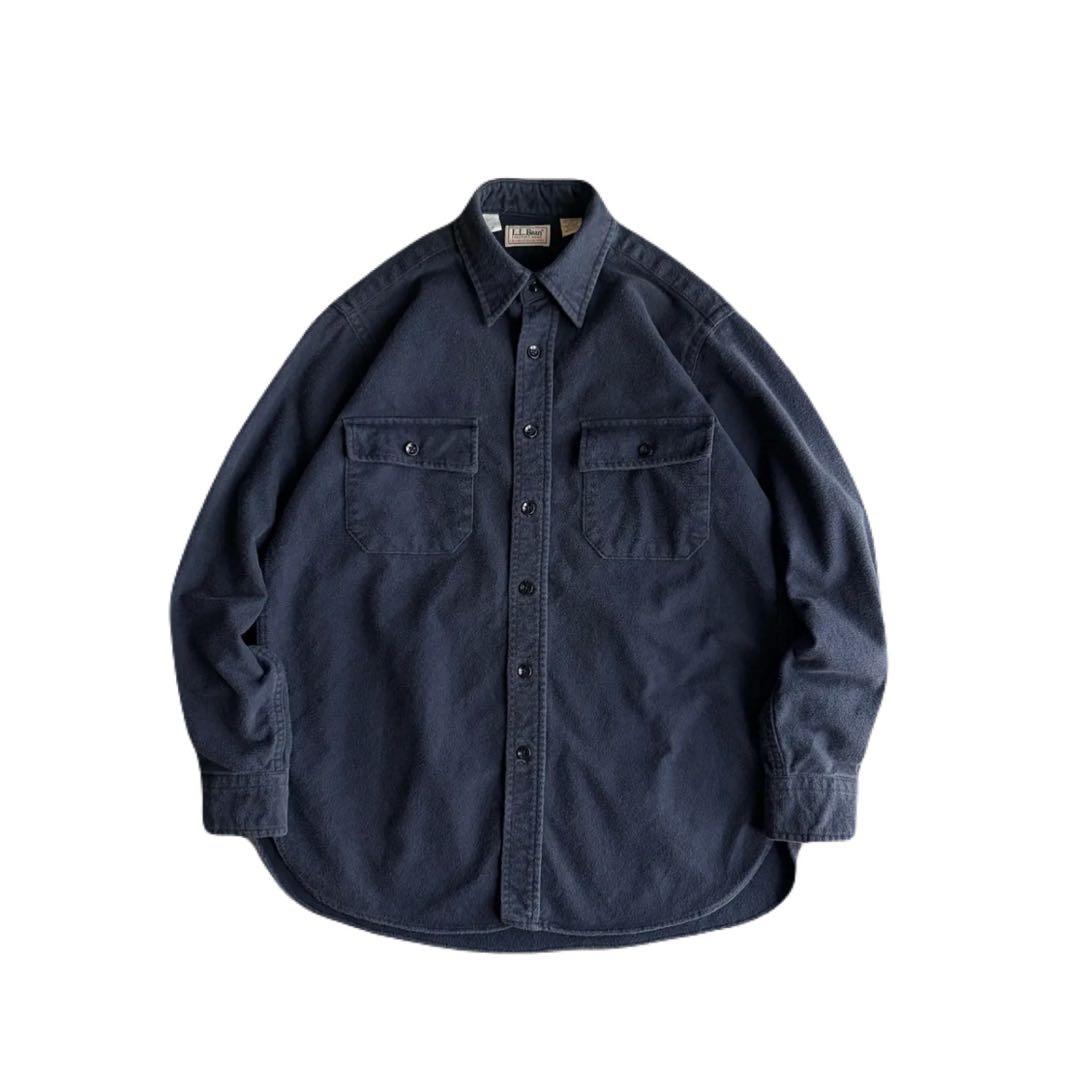 トップス 90s L.L.Bean chamois shirt made in usa