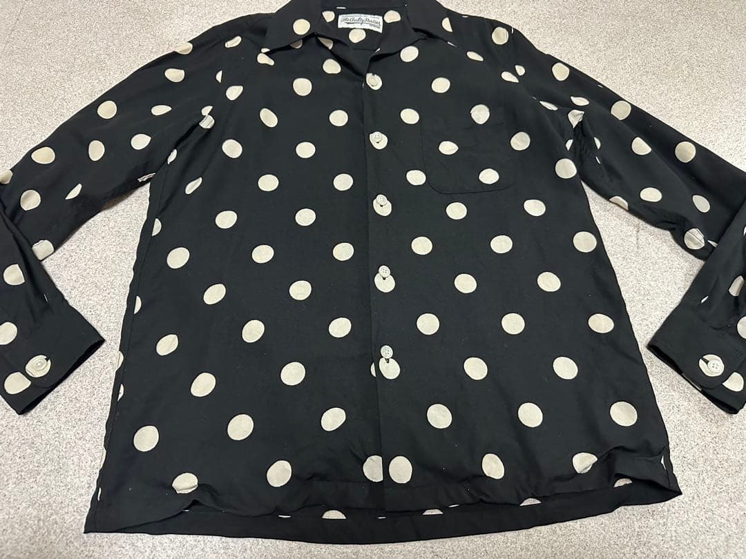 WACKOMARIA ワコマリア　ドット長袖シャツ Ｓ　水玉