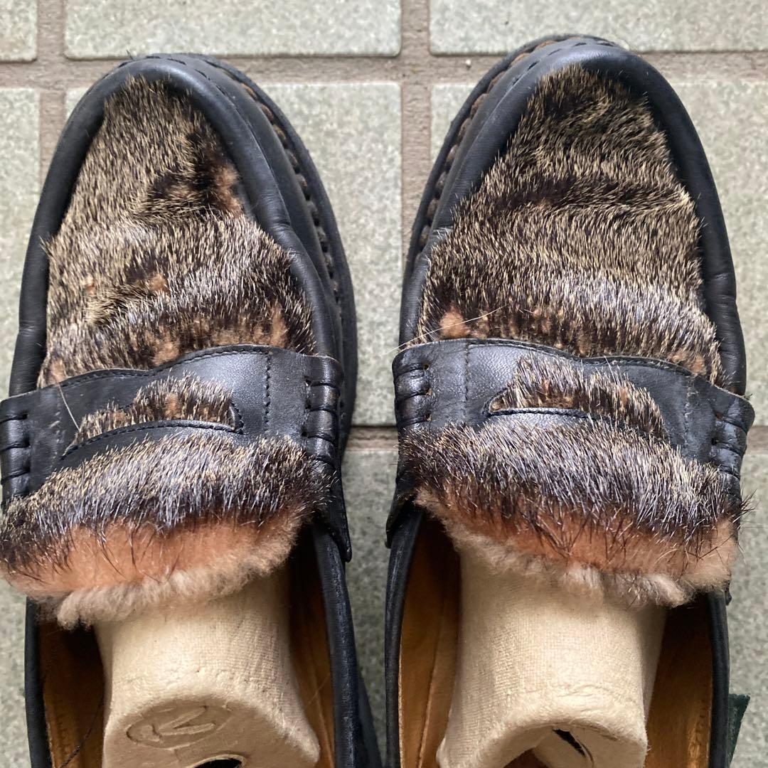 パラブーツ　ファー　ローファー