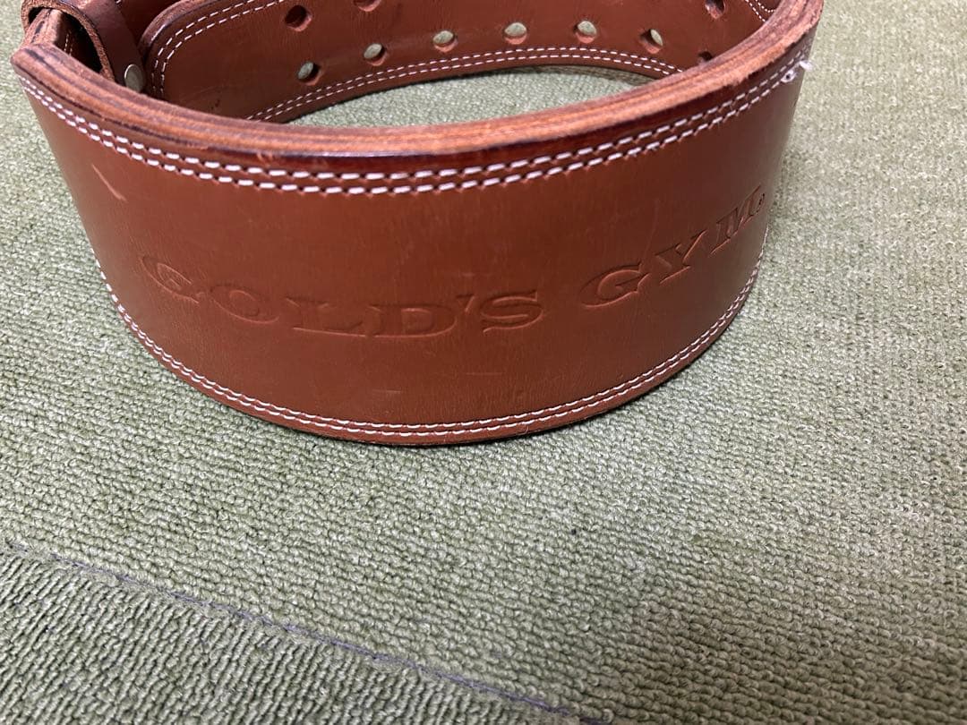 GOLD'S GYM レザー パワーベルト Sサイズ
