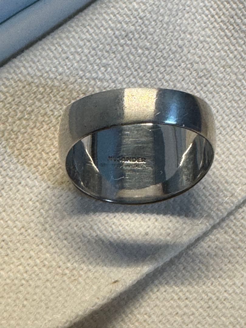 JIL SANDER シグネットリング　シルバー　Lサイズ