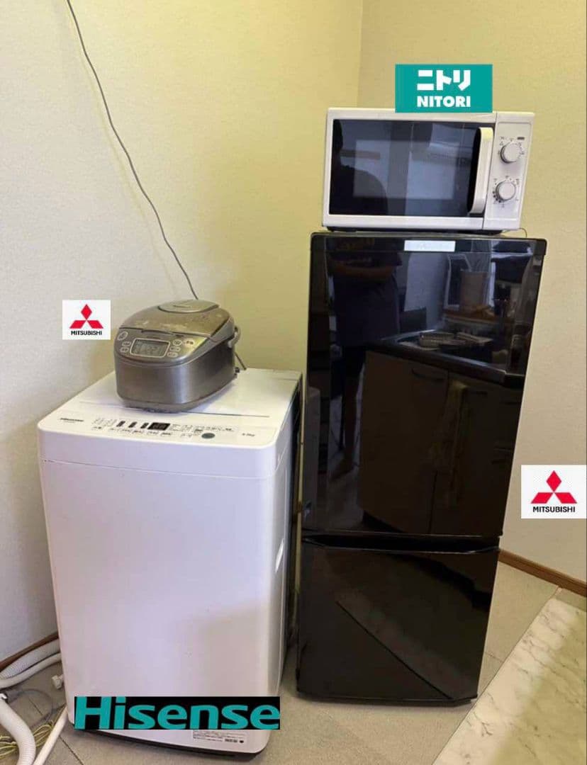 ☆新生活セット☆ 冷蔵庫、洗濯機、電子レンジ、炊飯器 4点セット