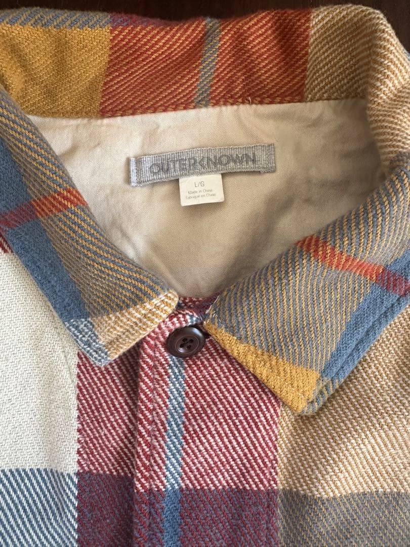 OUTERKNOWN チェック柄ネルシャツ L