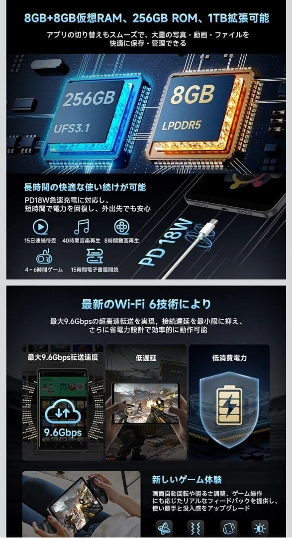 Androidタブレット本体 iPlay 70 mini PRO 256gb