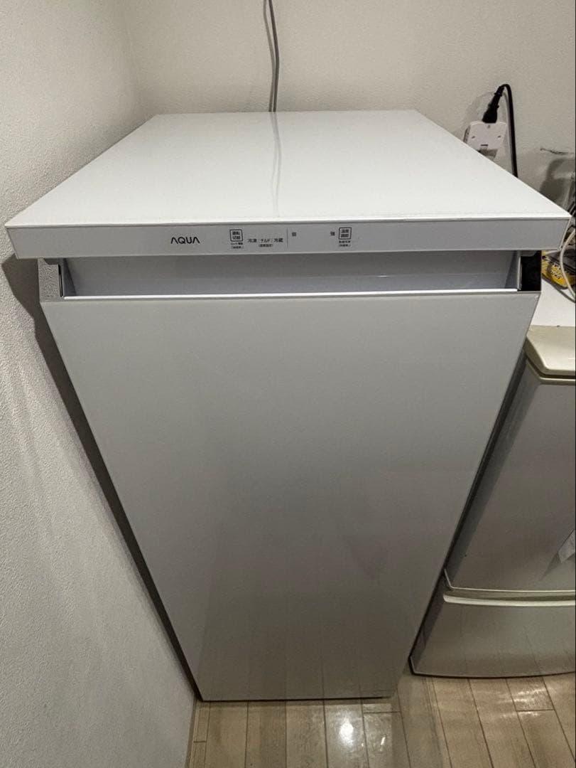 送料無料, AQUA 冷凍庫 AQF-GS15J(W) 150L , アクア
