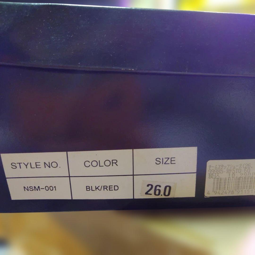 b*y様 nismo チームスタッフシューズ　ブラック/レッド 26.0 NSM