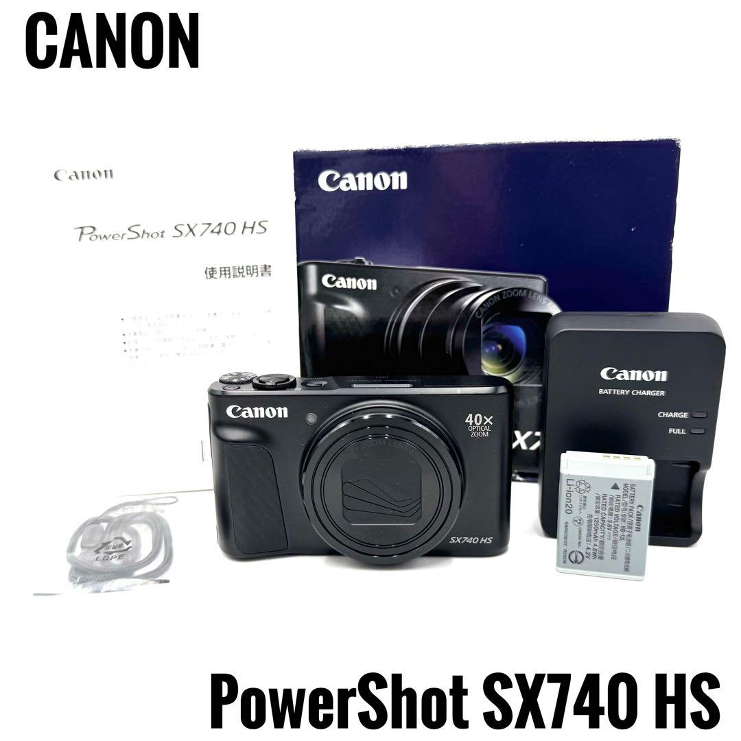 ほぼ未使用 Canon PowerShot SX740 HS ブラック キャノン