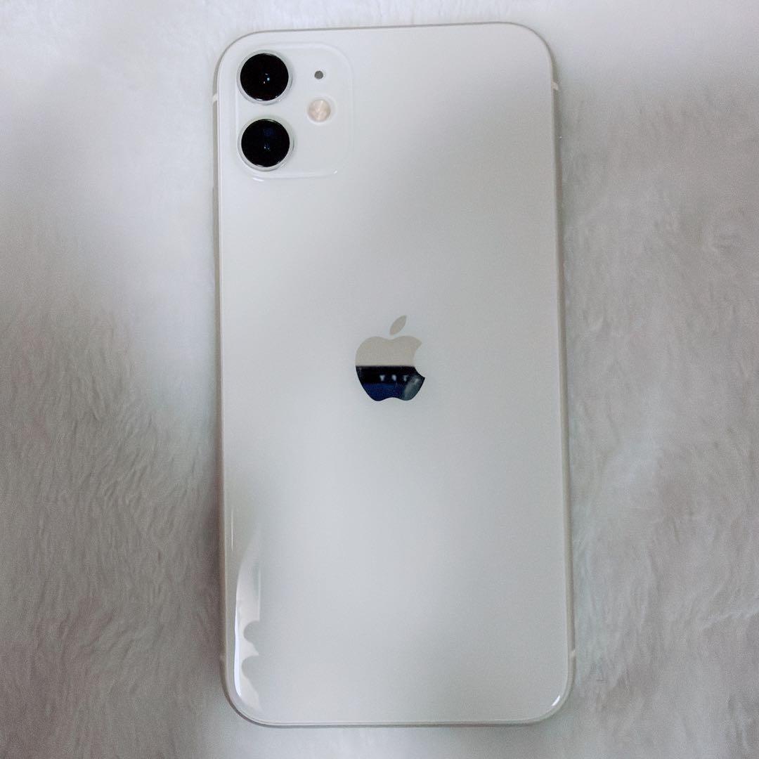 【動作確認済】Apple iPhone 11 ホワイト　白　本体　良品　85%
