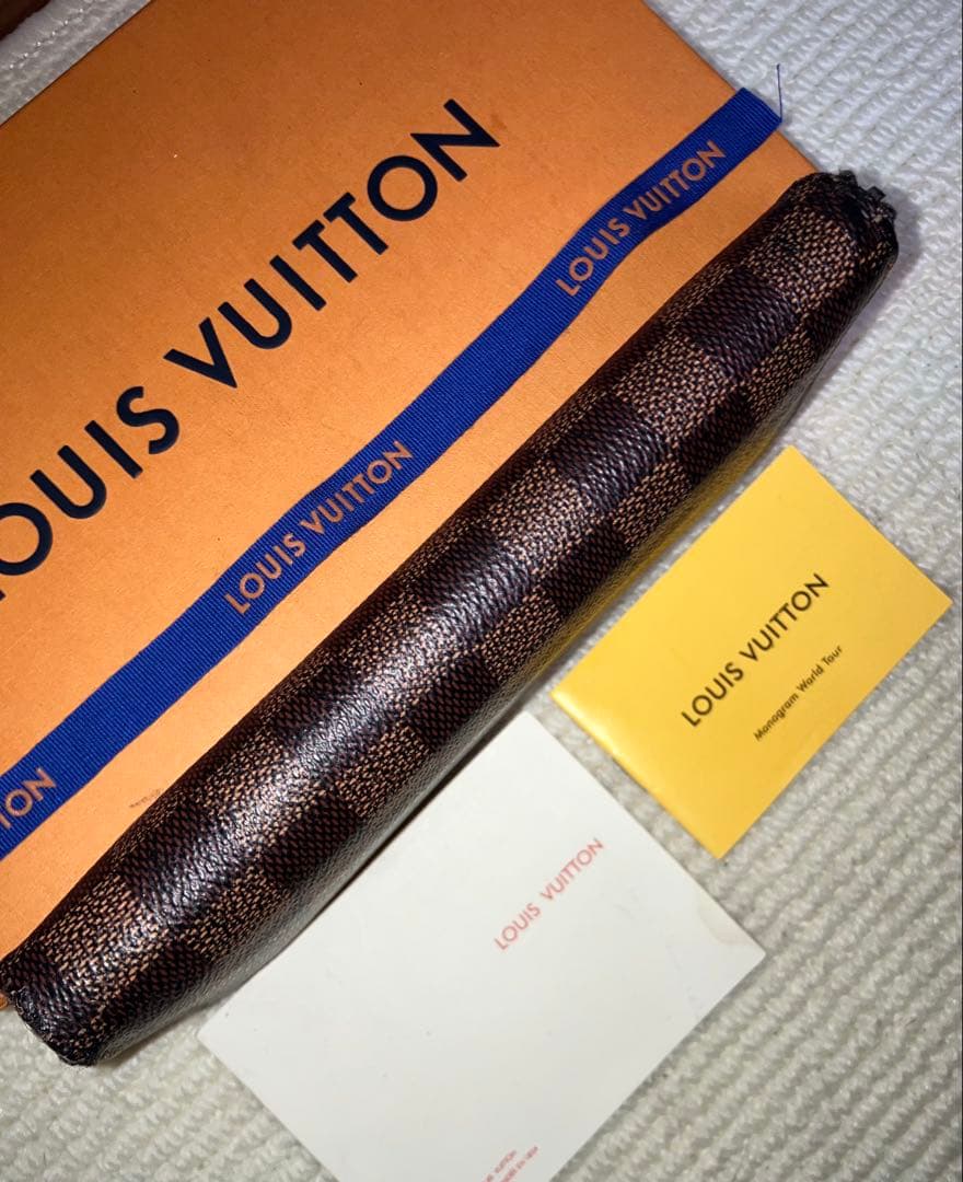 良品/LOUIS VUITTON ダミエ グラフィット ジッピー ヴェルティカル