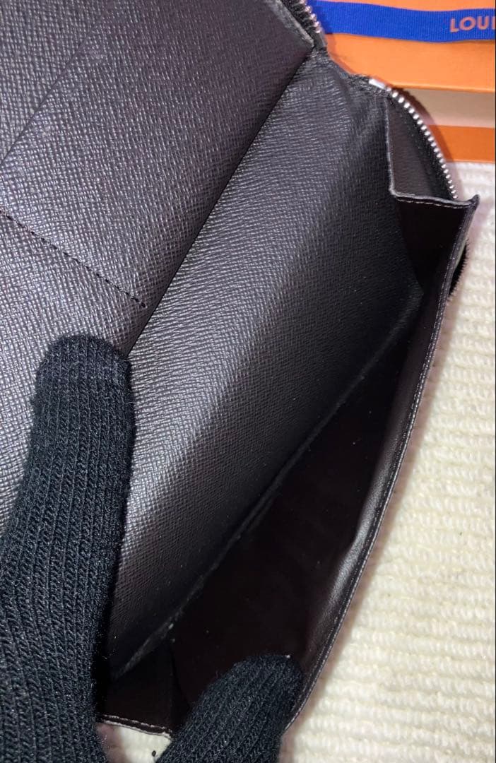 良品/LOUIS VUITTON ダミエ グラフィット ジッピー ヴェルティカル