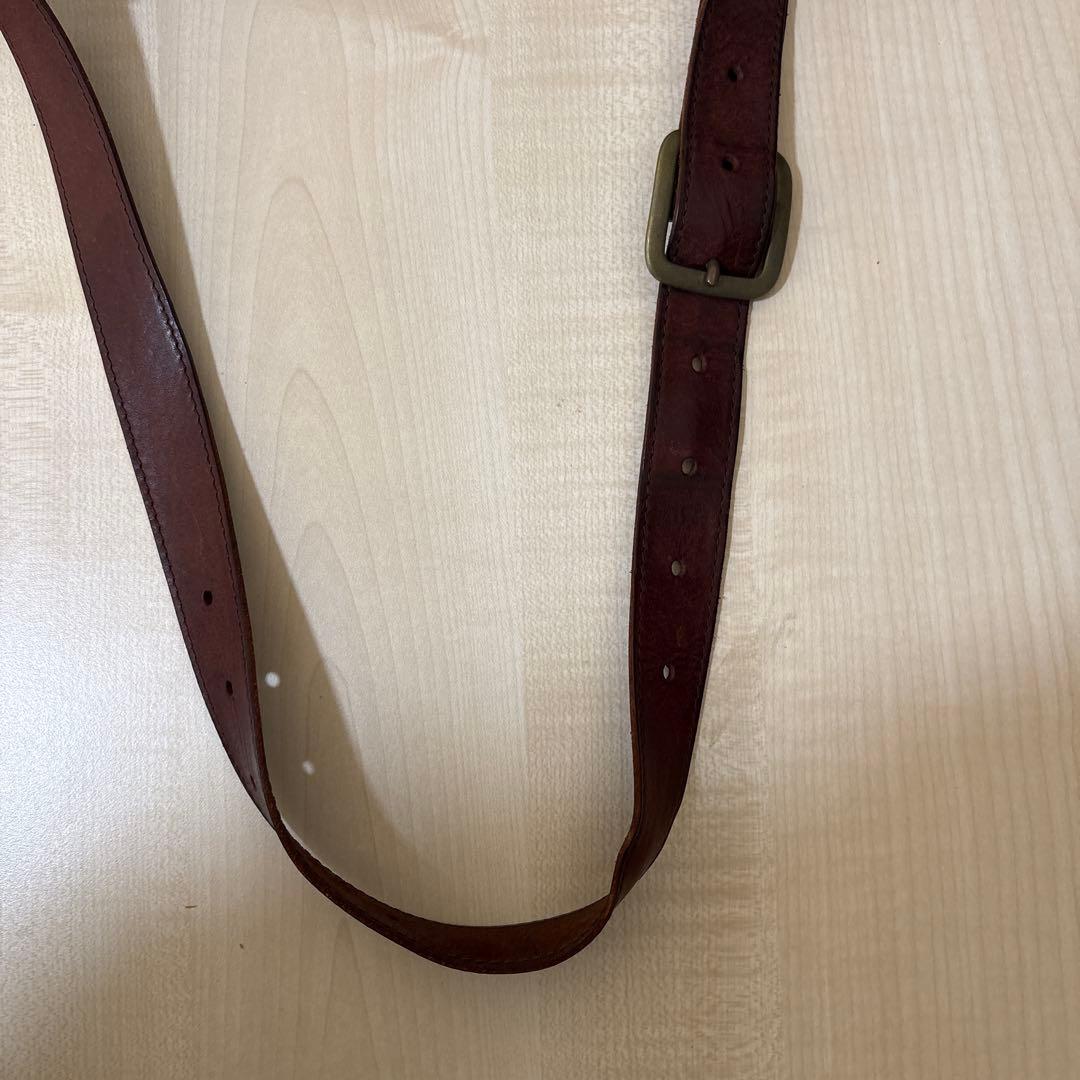 プ*ン様 レザー　ボディーバッグ　チョコ色　RYU