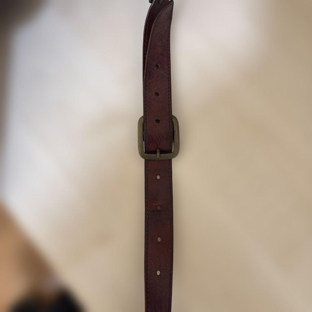 プ*ン様 レザー　ボディーバッグ　チョコ色　RYU