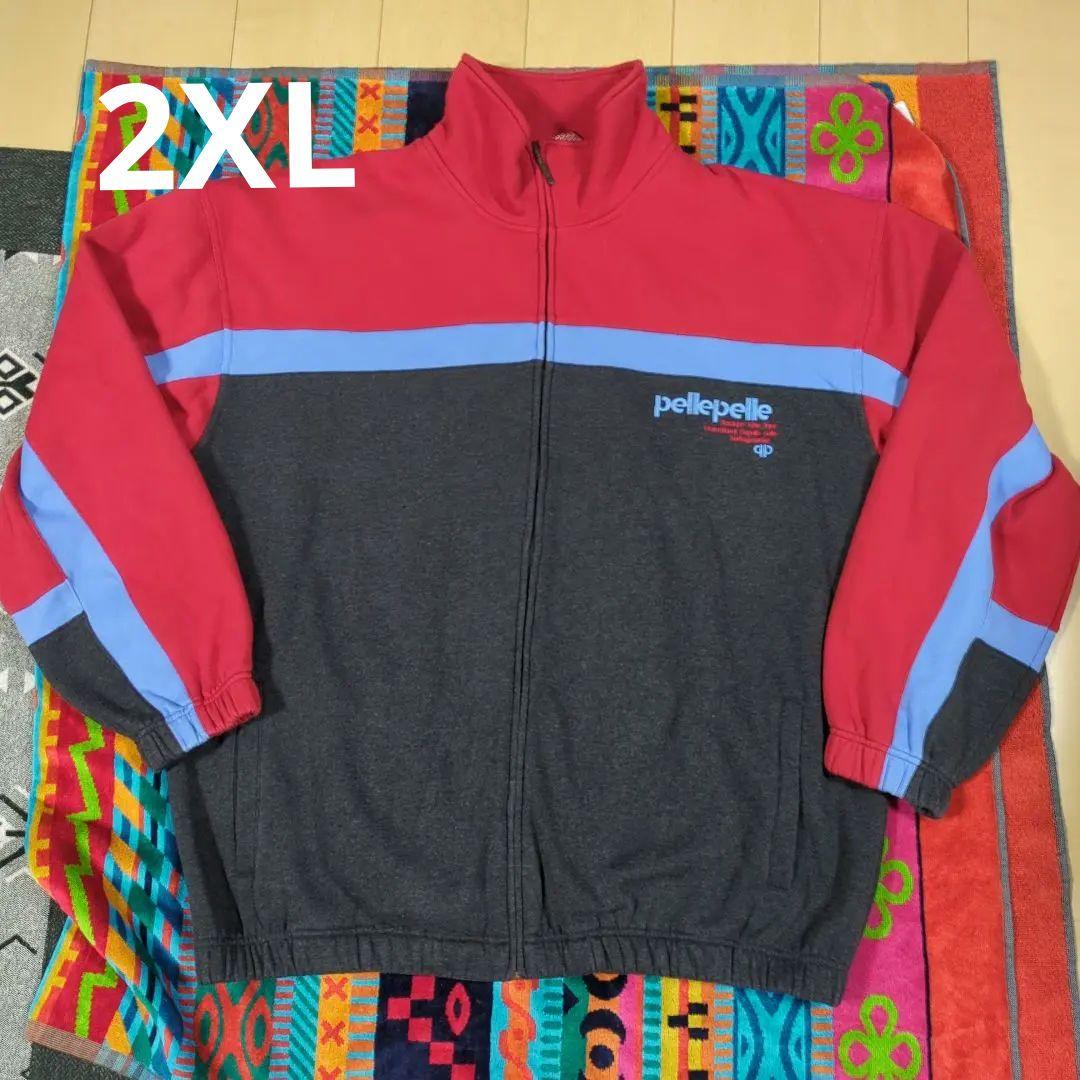 pellepelle 赤 グレー セットアップ2XL