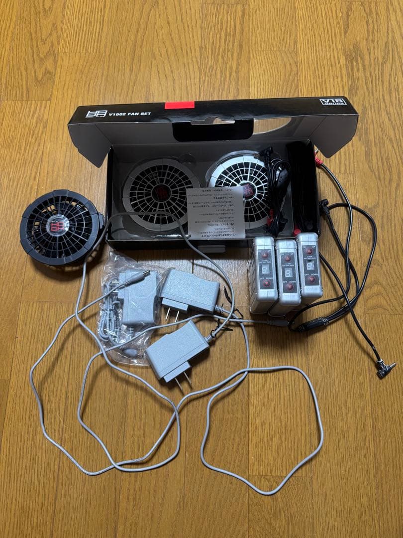 HOOH 快適ウェア 空調服 ファンバッテリーセット 付属色々セット