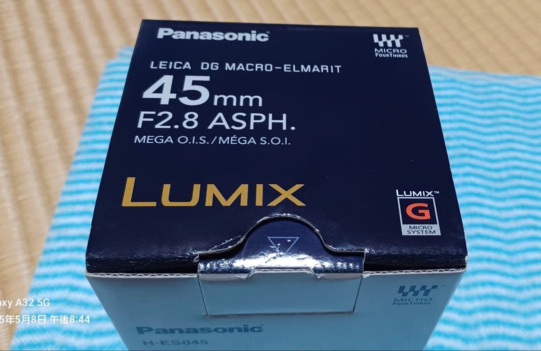 パナソニック　ライカ　マイクロフォーサーズ45mm マクロレンズ