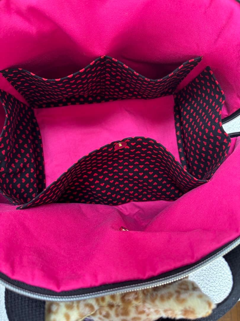 黒*こ様 コヤンイサムチョン　シェル型バッグ　ヒョウ柄ねこちゃん　ヒョウ柄デニム