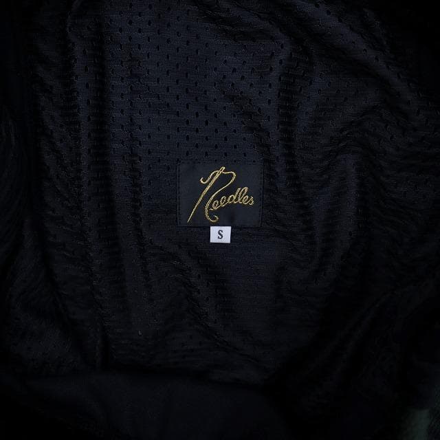 Needles PU280 コットンポリ ベロア ナロー トラックパンツ S