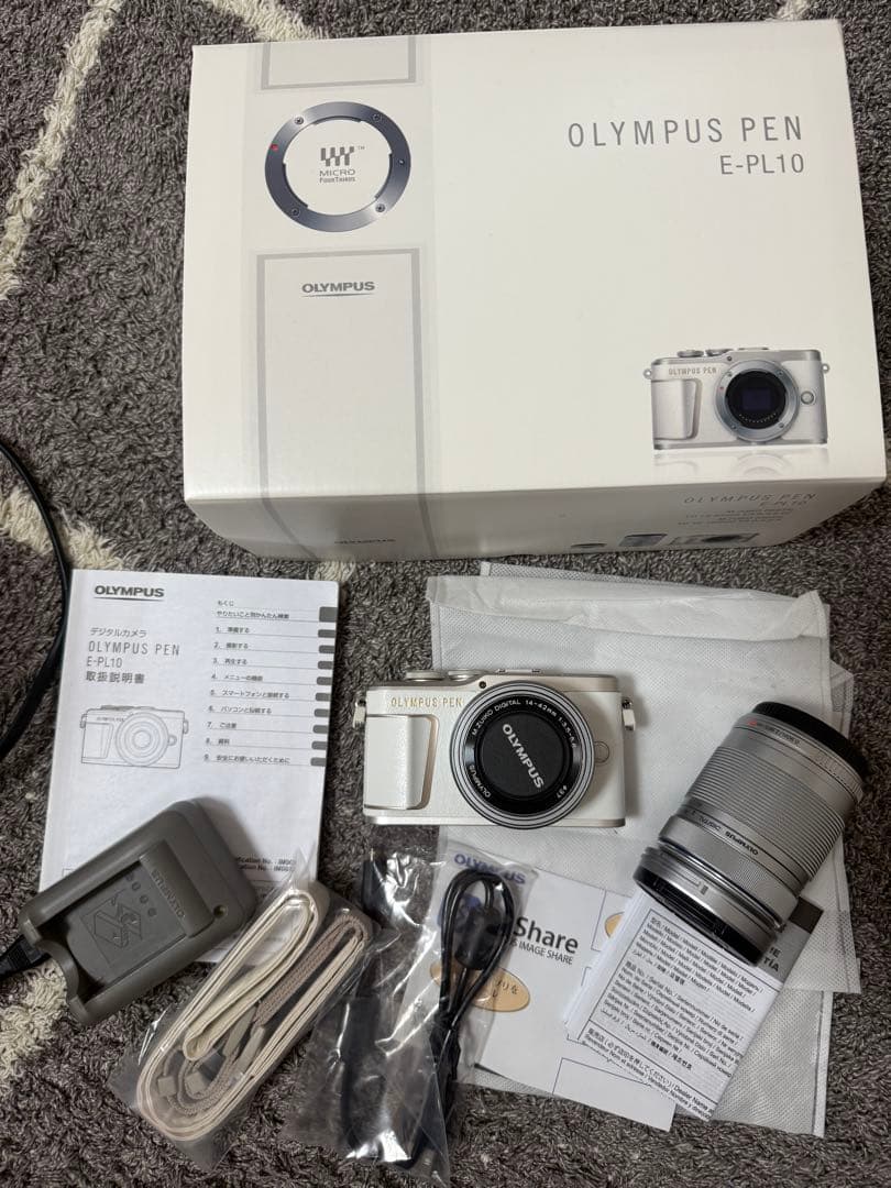 美品⭐︎ミラーレス一眼 OLYMPUS PEN E-PL10 ホワイト