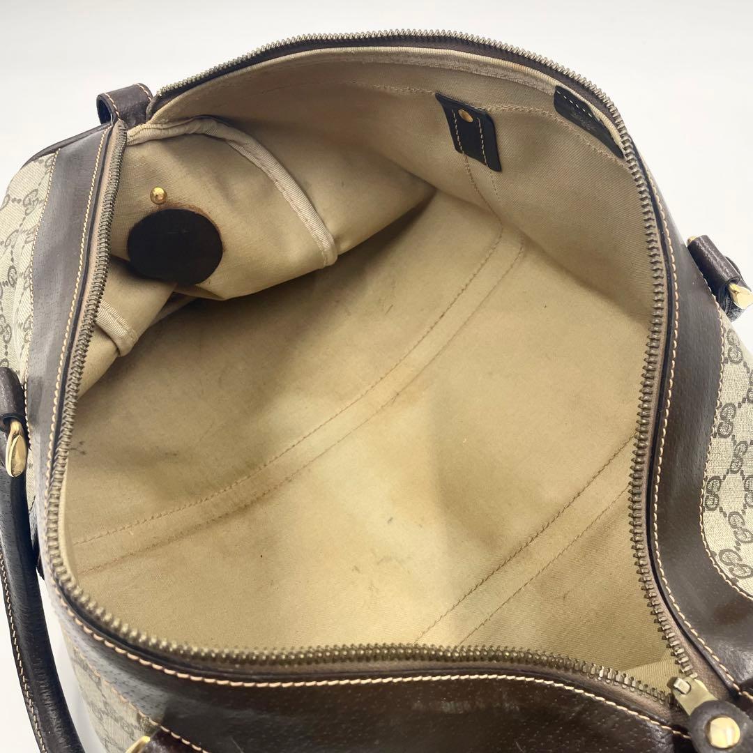 美品•大容量✨GUCCI オールドグッチ ボストンバッグ GGスプリーム メンズ