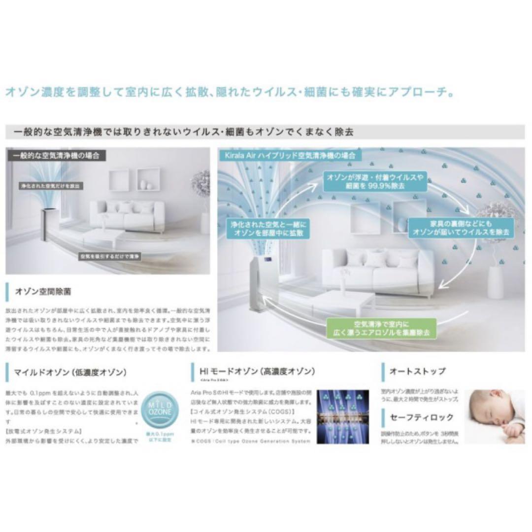 空気清浄機・イオン発生器 Kirala Air Aria Pro S KAH-129