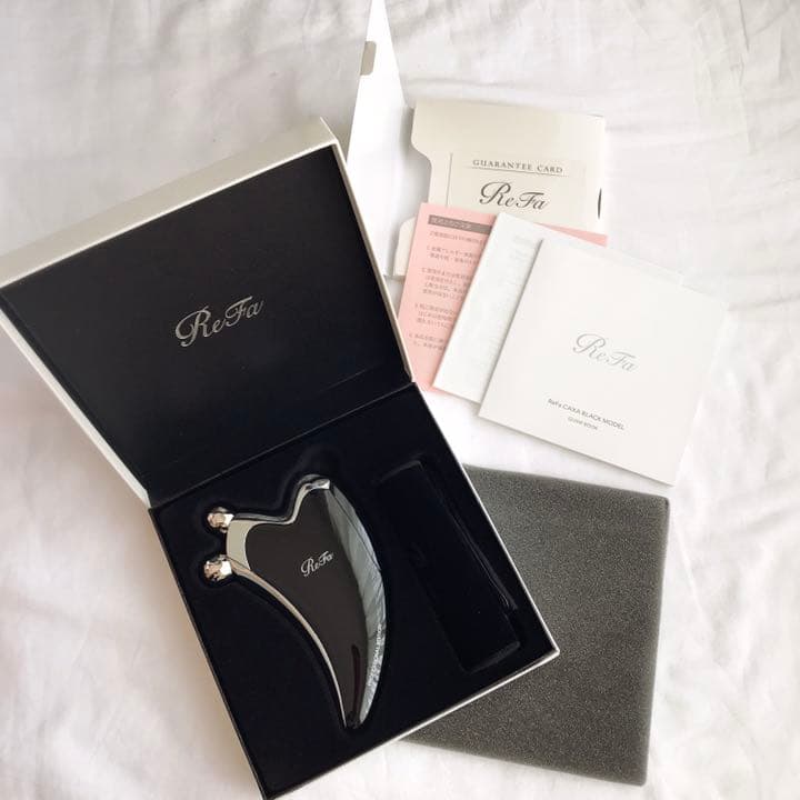 リファ　美顔ローラー　カッサ　ブラック