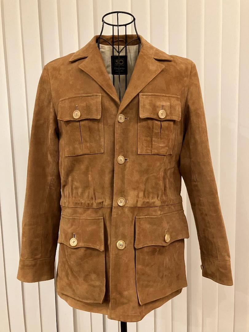 Cinquanta チンクアンタ スエードレザー ジャケット 46 イタリア製