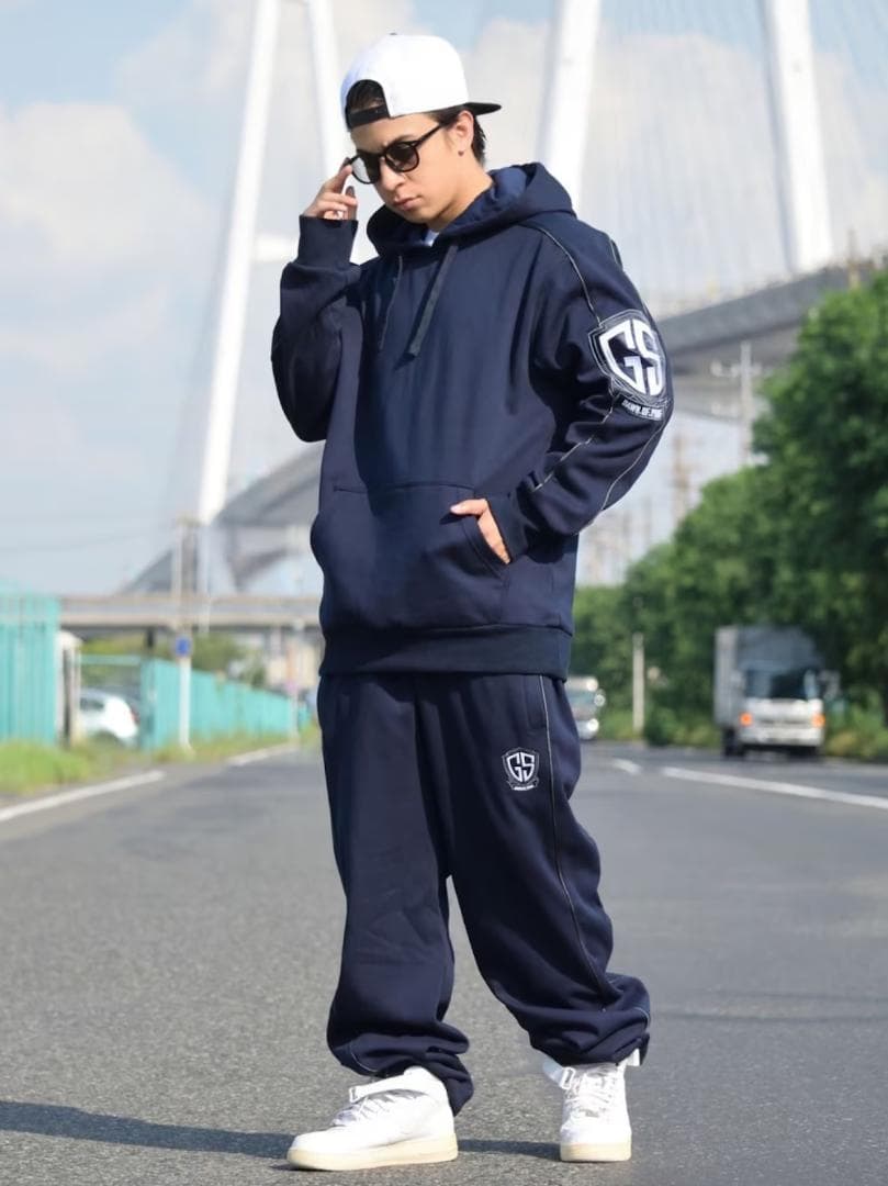 DOP セットアップ 大きいサイズ XLサイズ 希少 ネイビー 紺 新品未使用品