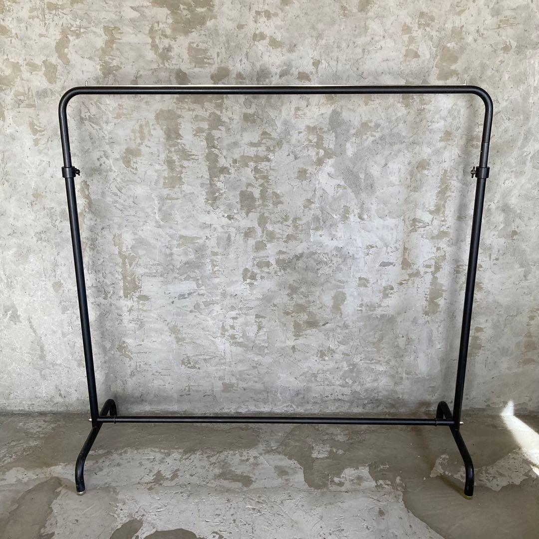 ストアエキスプレス 業務用 ハンガーラック 丸パイプ 黒 120cm