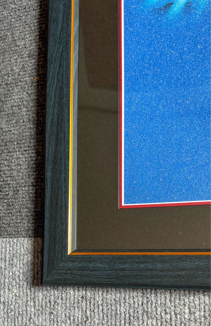 まとめ買い歓迎　Mister Cartoonグリップテープ　紺色額縁 金ライン