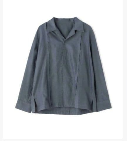 IRENISA/イレニサ/OPEN COLLAR CUTTING SHIRT