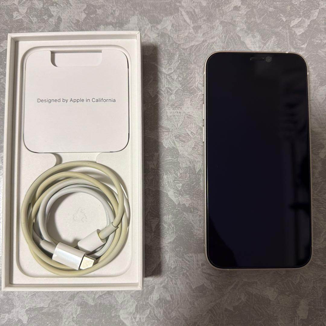 【美品】Apple iPhone 12 mini 256GB ホワイト　本体