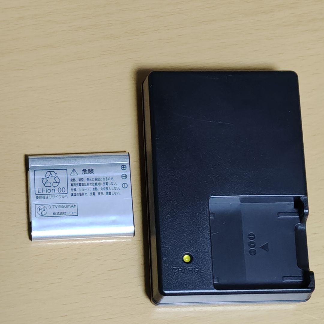 【美品 動作確認済】リコー CX5 オールドコンデジ ブラック 外箱 説明書