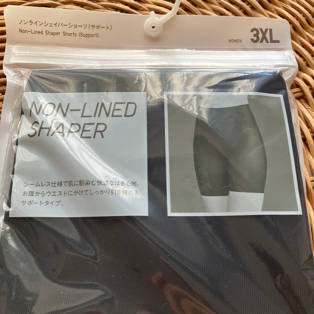 UNlQLOノンラインシェイパーショーツ 3XL ブラック　ユニクロ　ガードル
