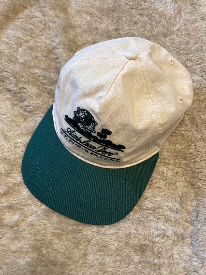 AIME LEON DORE ベースボールキャップ ベージュ/グリーン