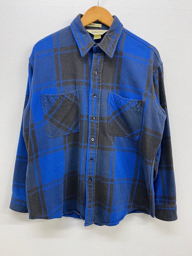 80s' st.john's bay フランネルシャツ　SIZE L