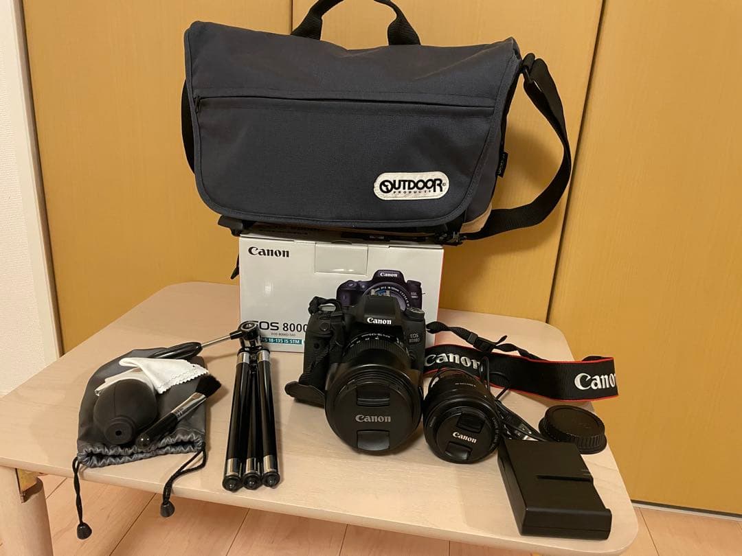 キャノン　一眼レフ　EOS8000D 美品　オプション豊富！　一部訳あり