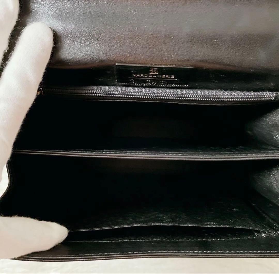 【極美品】GIVENCHY フォーマル ハンドバッグ ロゴプレート ブラック